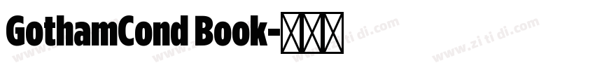 GothamCond Book字体转换